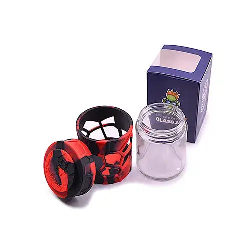 Stash Jar Space King Apilable Vidrio y Silicona