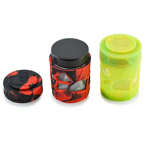 Stash Jar Space King Apilable Vidrio y Silicona