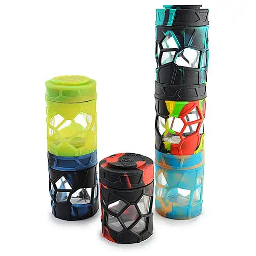 Stash Jar Space King Apilable Vidrio y Silicona