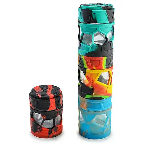 Stash Jar Space King Apilable Vidrio y Silicona