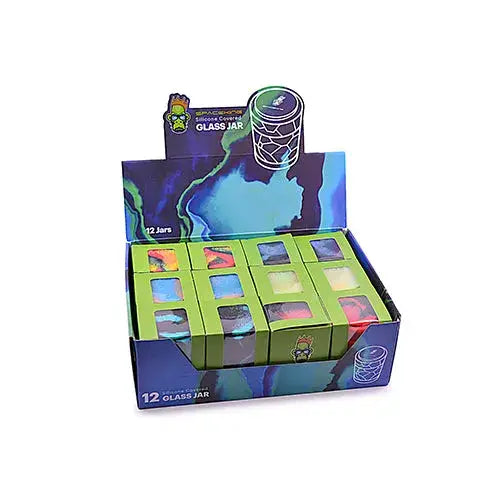 Stash Jar Space King Apilable Vidrio y Silicona