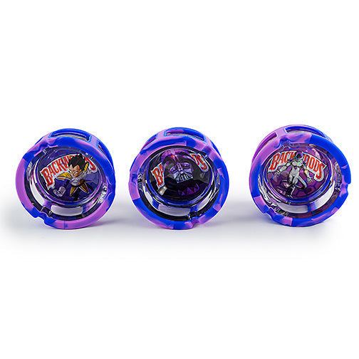 Cenicero de Vidrio Holográfico con Silicona (Set 6)