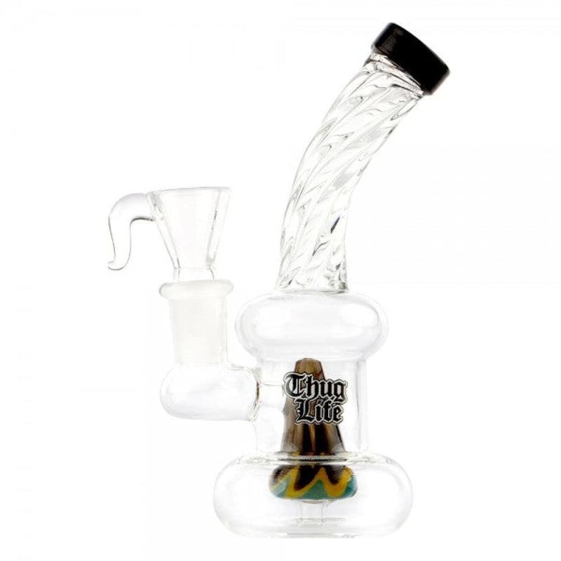 Bubbler Thug Life 6" en Vidrio con Rasta Perc