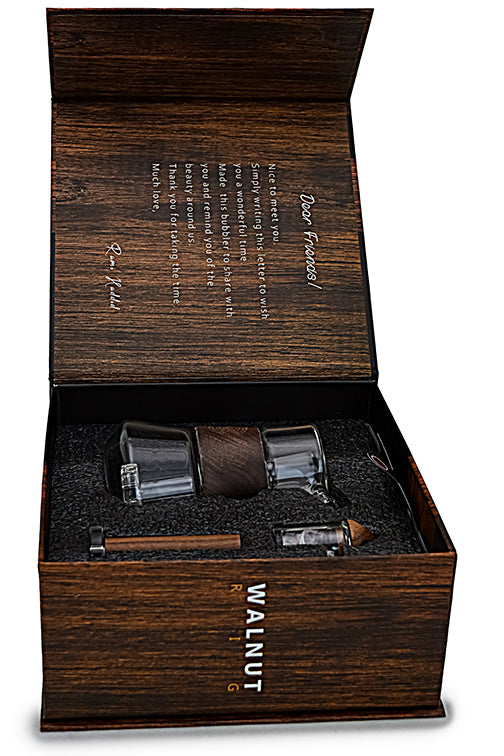 Connect Dab Rig en Vidrio Soplado y Madera Natural