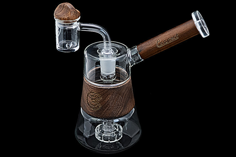 Connect Dab Rig en Vidrio Soplado y Madera Natural