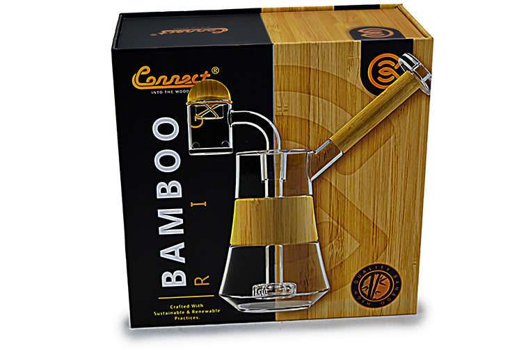 Connect Dab Rig en Vidrio Soplado y Madera Natural