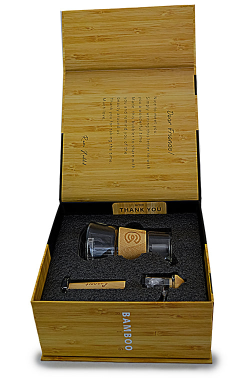 Connect Dab Rig en Vidrio Soplado y Madera Natural