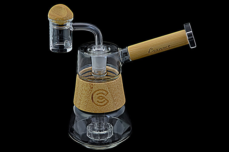 Connect Dab Rig en Vidrio Soplado y Madera Natural