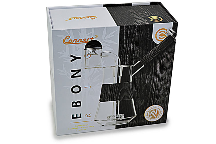Connect Dab Rig en Vidrio Soplado y Madera Natural