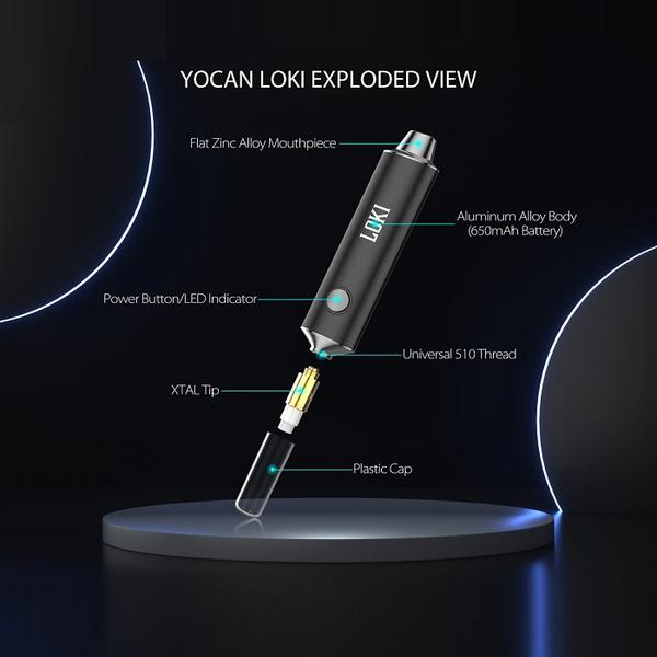 Vaporizador de Cera Yocan Loki Portátil de Aluminio