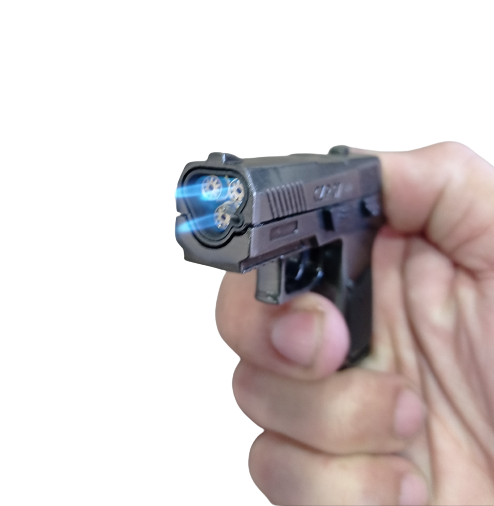 candela pistola 3 flamas