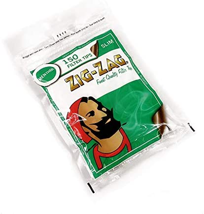 Filtros De Algodón Zig Zag Slim Menthol X 150
