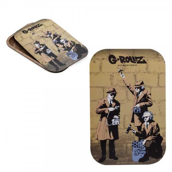 G-Rollz | Banksy's Graffiti Medium Tray with Magnet Cover 27.5 x 17.5 cm