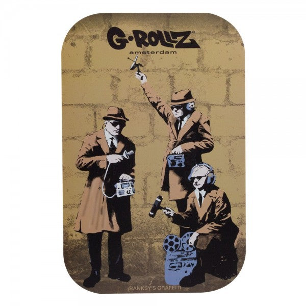 G-Rollz | Banksy's Graffiti Medium Tray with Magnet Cover 27.5 x 17.5 cm