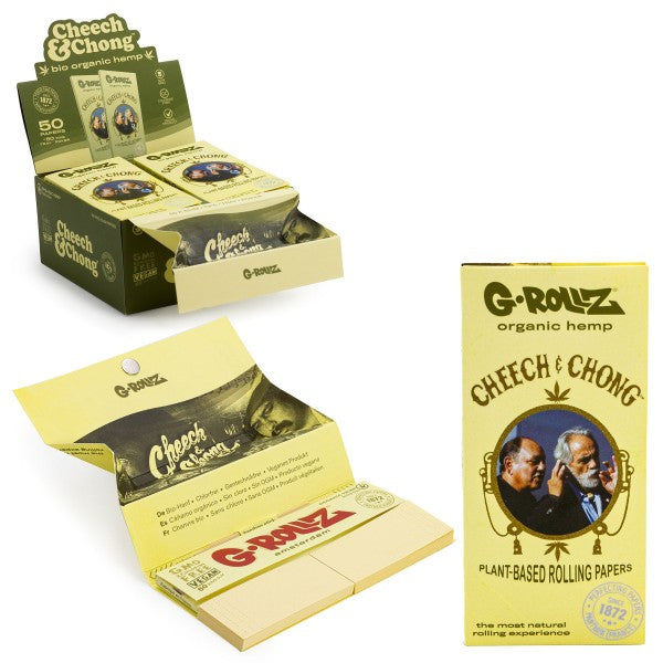 G-rollz | | Cheech & Chong KS Papers + Tips + Tray 16ct