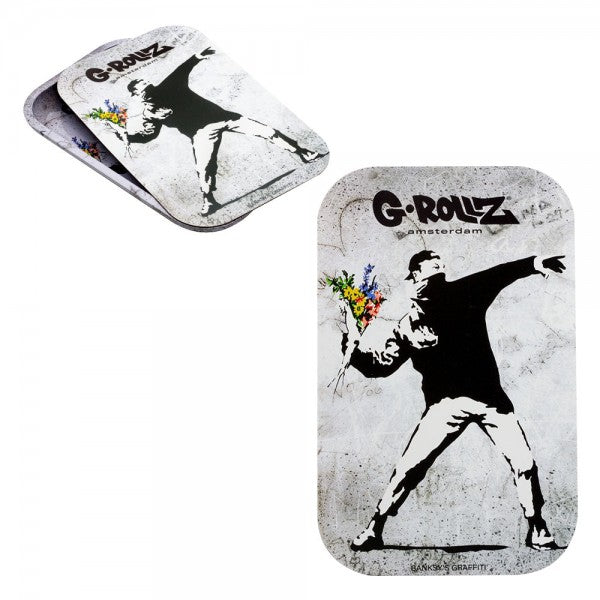 G-Rollz | Banksy's Graffiti Medium Tray with Magnet Cover 27.5 x 17.5 cm