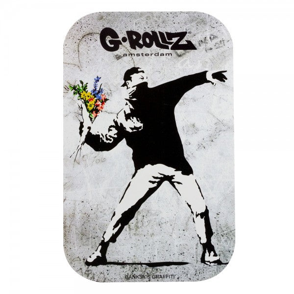 G-Rollz | Banksy's Graffiti Medium Tray with Magnet Cover 27.5 x 17.5 cm