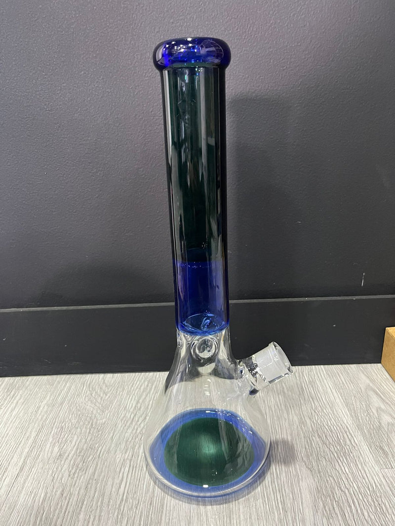 Beaker Bong Combinado Azul y Verde