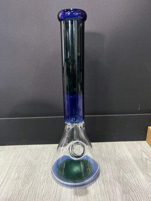 Beaker Bong Combinado Azul y Verde