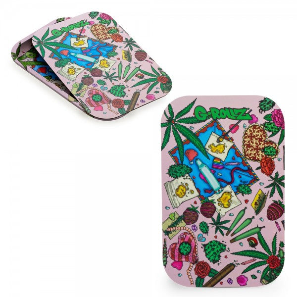 G-Rollz | Medium Rolling Tray with Magnet Cover 27.5 x 17.5 cm