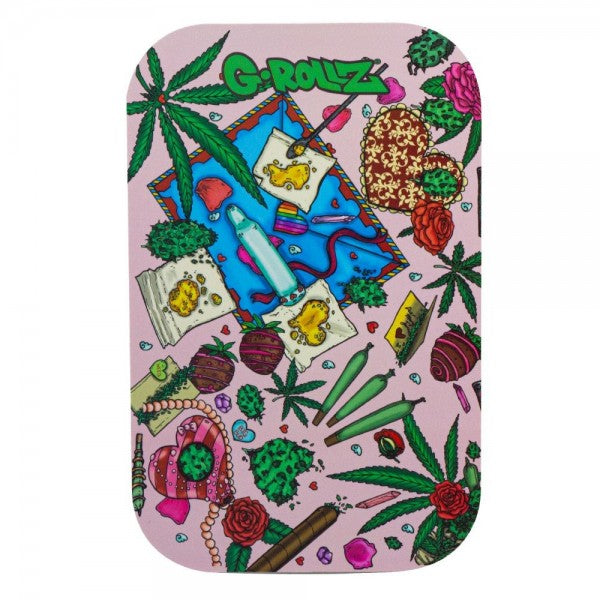 G-Rollz | Medium Rolling Tray with Magnet Cover 27.5 x 17.5 cm