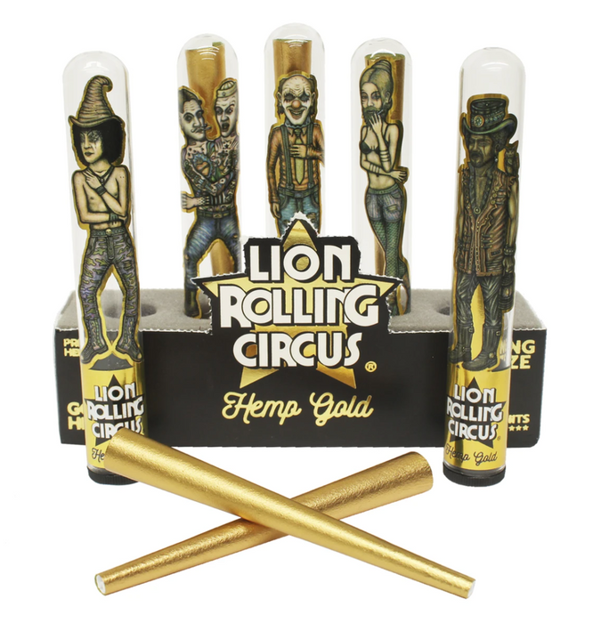 Lion Rolling Circus  Conos Pre-Rollado Hemp Gold x 1 Cono