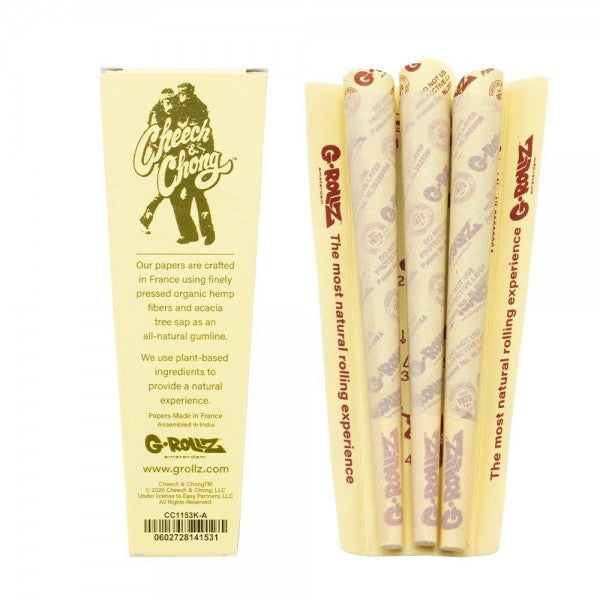 G-ROLLZ | Cheech & Chong(TM) - 3 KS Cones In Each Pack and 24 Packs In Display