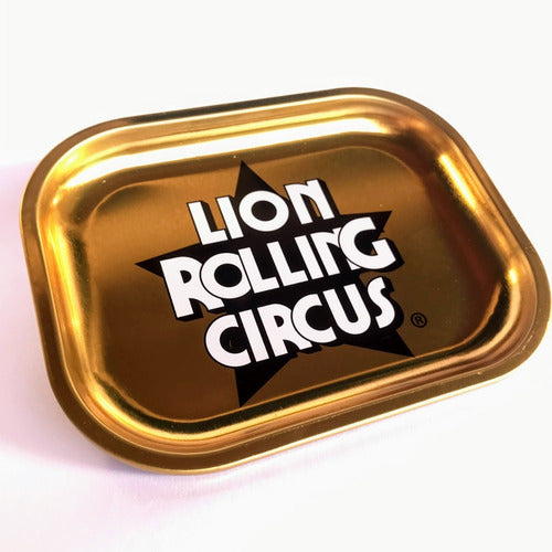 Gold Tray Lion Rolling Circus