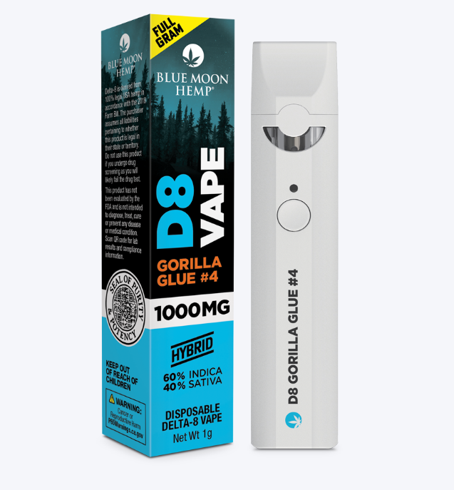 Vaporizador Desechable Delta 8 , Delta 10, HHC Blue Moon Hemp