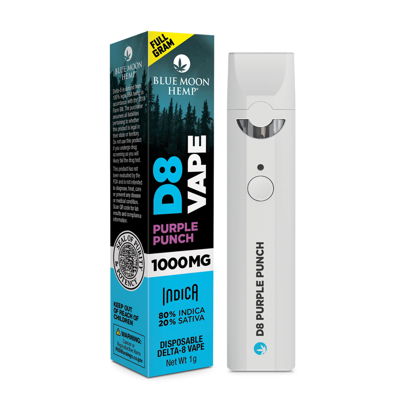 Vaporizador Desechable Delta 8 , Delta 10, HHC Blue Moon Hemp