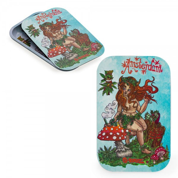 G-Rollz | Medium Rolling Tray with Magnet Cover 27.5 x 17.5 cm