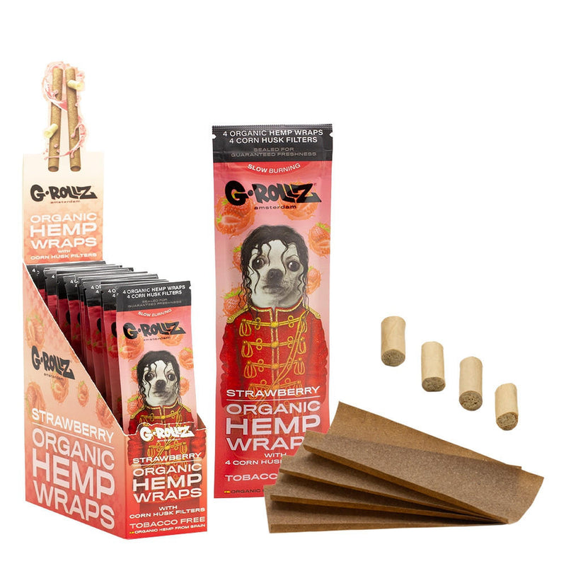 G-Rollz Pet Rock 4 Organic Hemp Wraps with Filters