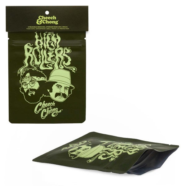 G-Rollz | Cheech & Chong Smell Proof Bags - 8pcs per bag - 100 x 125mm