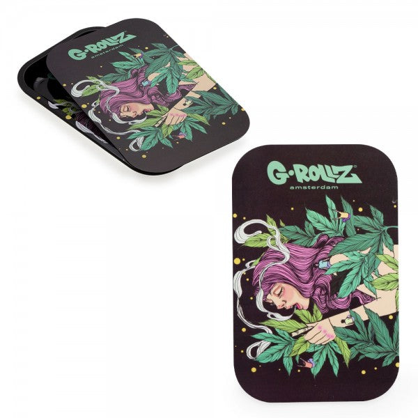 G-Rollz | Medium Rolling Tray with Magnet Cover 27.5 x 17.5 cm