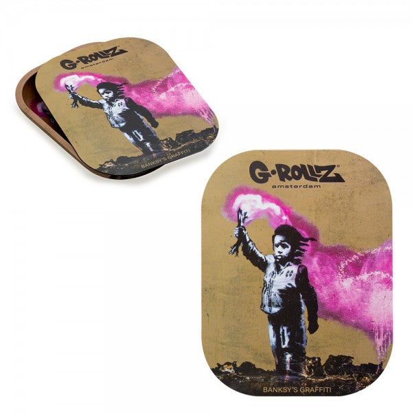 G-Rollz | Banksy's Graffiti Small Tray with Magnet Cover