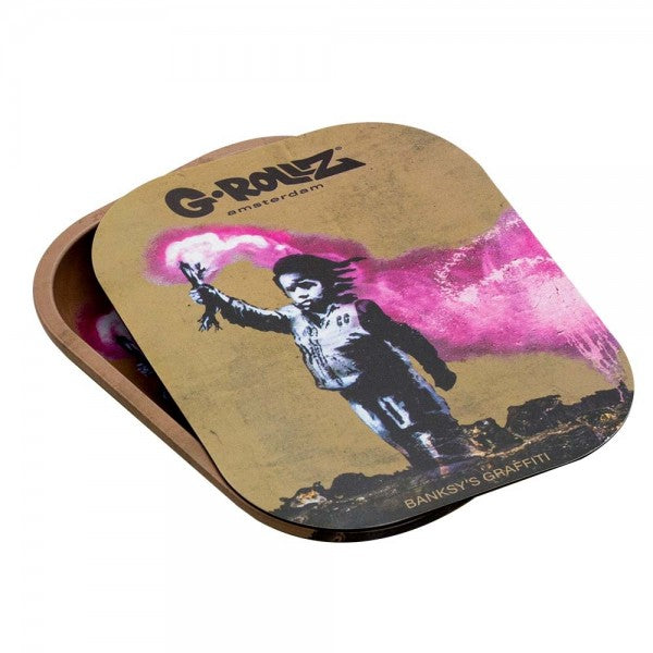 G-Rollz | Banksy's Graffiti Small Tray with Magnet Cover