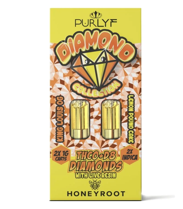 Cartuchos para vaporizador THC0 & Delta 8 x 2 indica Honeyroot