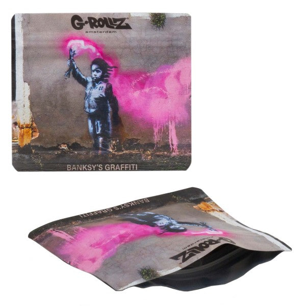 G-Rollz | Banksy's Smell Proof Bags - 10pcs per bag - 90 x 80mm