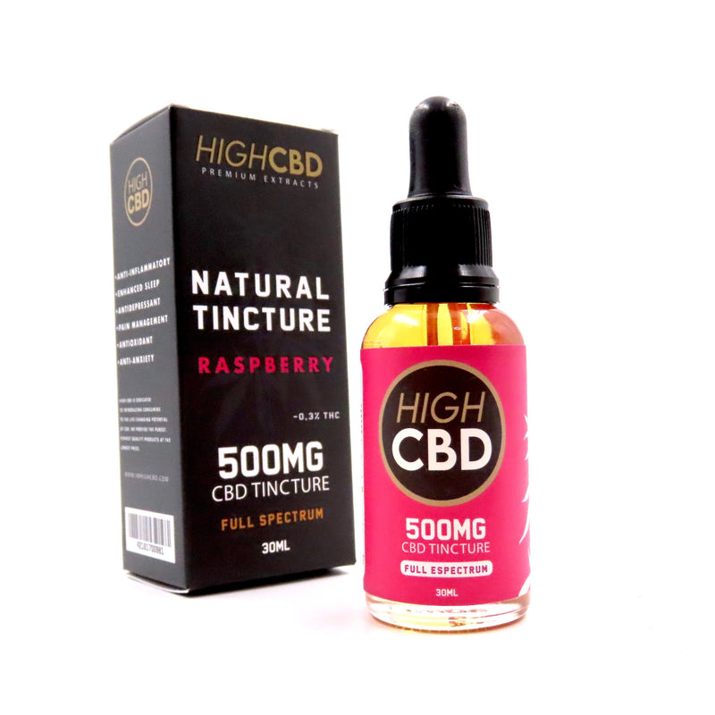High CBD Tintura de CBD De Frambuesa 500MG