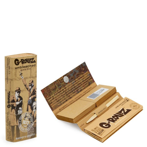 G-Rollz Rolling Papers 1 1/4 + Tips 24 ct