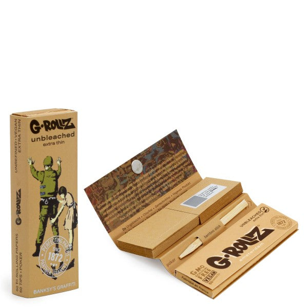 G-Rollz Rolling Papers 1 1/4 + Tips 24 ct