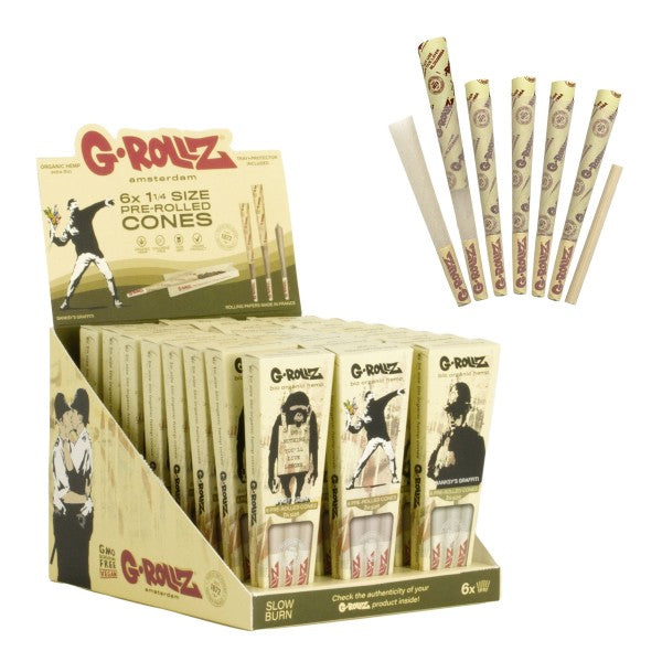 G-Rollz | Paper Cones 1 1/4 - 24ct. 6 Cones each