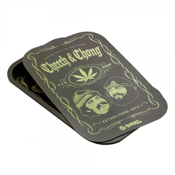G-Rollz | Cheech & Chong Graffiti Medium Tray with Magnet Cover 27.5 x 17.5 cm