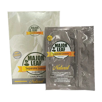 Hojas de tabaco para enrolar blunts - Major Leaf