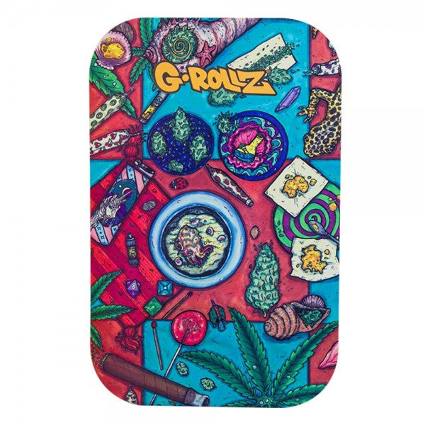 G-Rollz | Medium Rolling Tray with Magnet Cover 27.5 x 17.5 cm