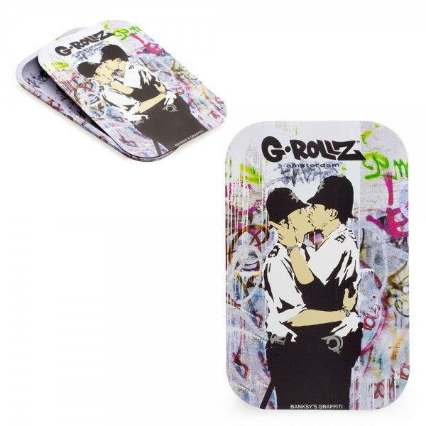 G-Rollz | Banksy's Graffiti Medium Tray with Magnet Cover 27.5 x 17.5 cm
