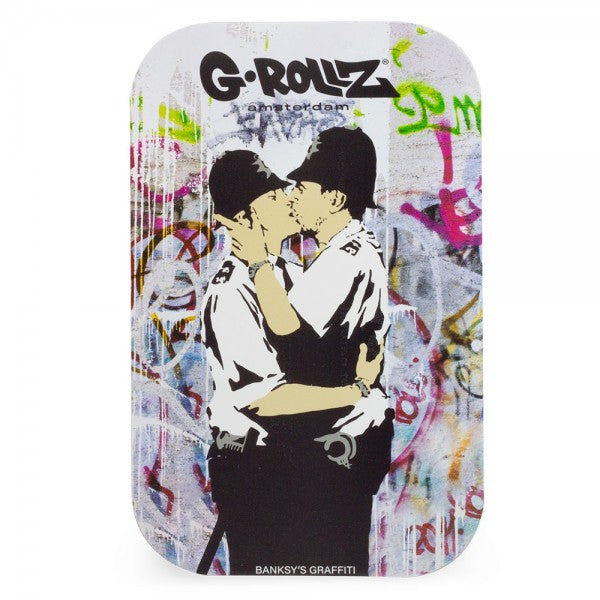 G-Rollz | Banksy's Graffiti Medium Tray with Magnet Cover 27.5 x 17.5 cm