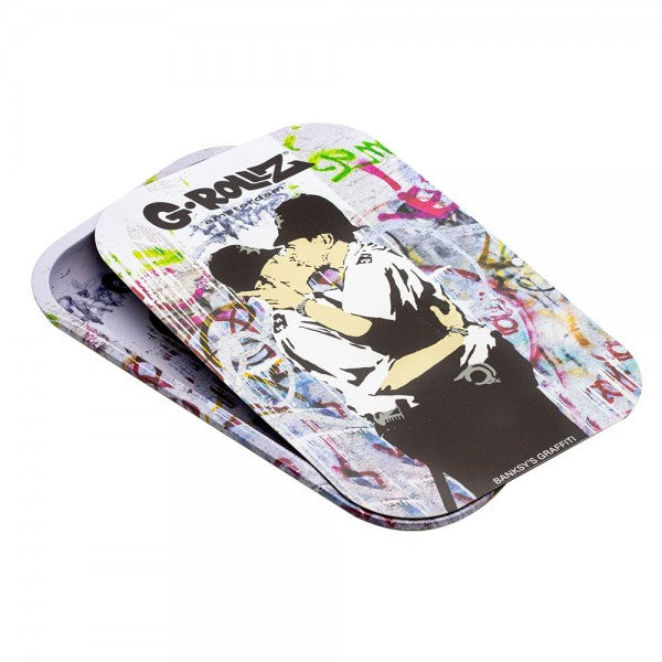 G-Rollz | Banksy's Graffiti Medium Tray with Magnet Cover 27.5 x 17.5 cm