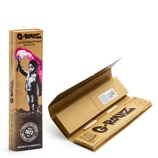 G-Rollz Rolling Papers KS + Tips 24 ct