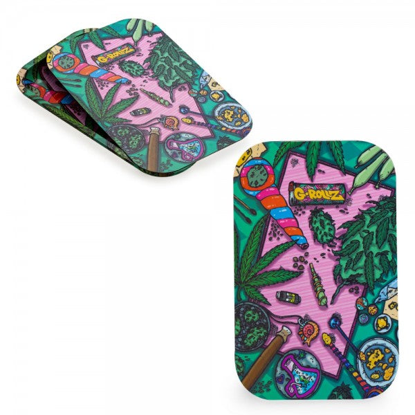 G-Rollz | Medium Rolling Tray with Magnet Cover 27.5 x 17.5 cm